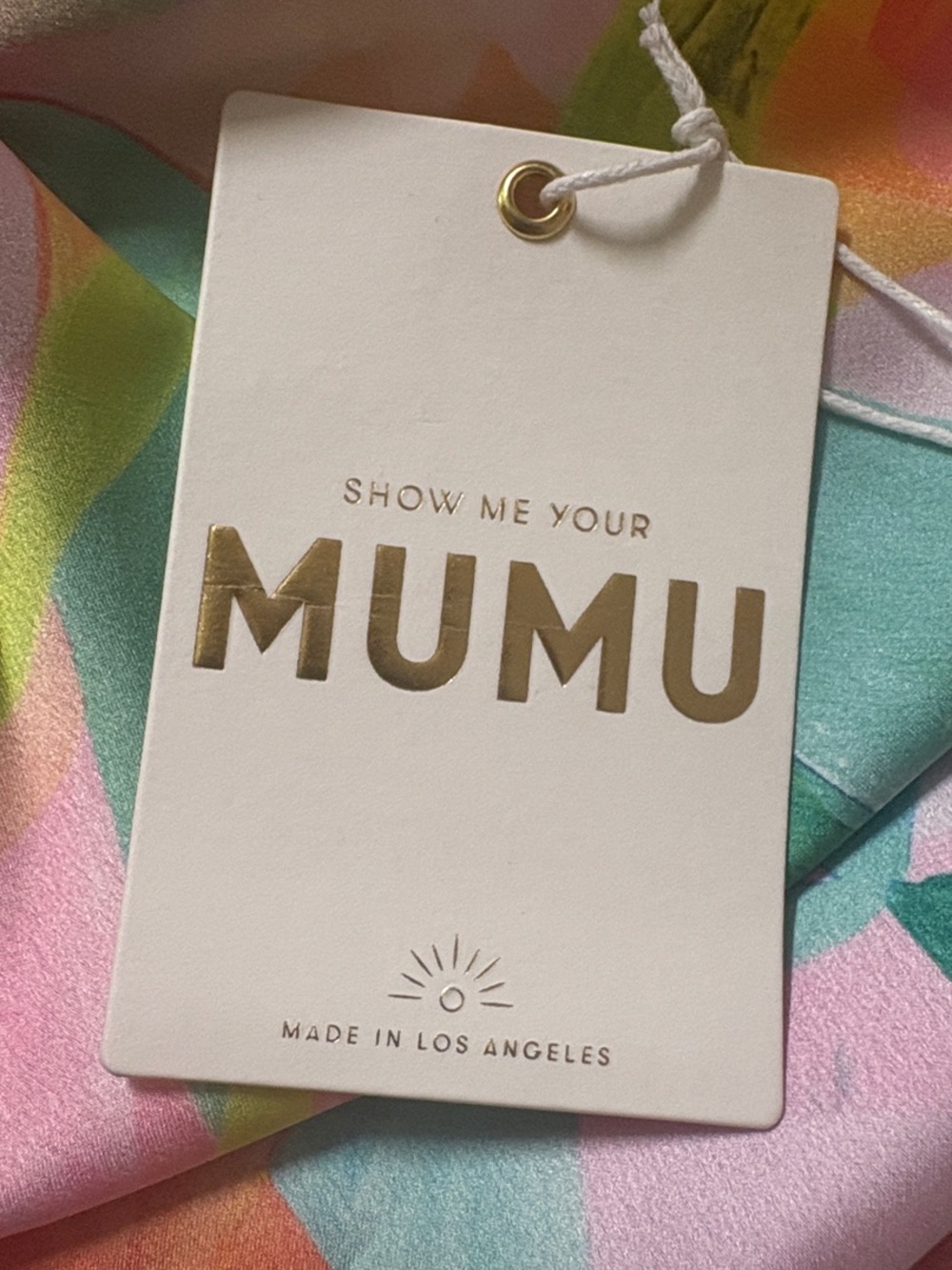 Show Me Your MuMu Multicolor Pastel Halter Mini Dress - Picture 5 of 7